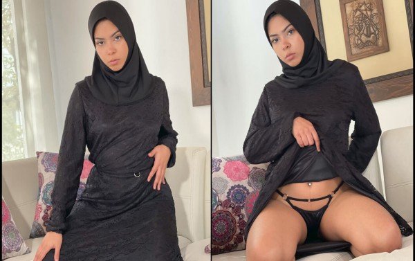 Muslim Hijabi Remaja tertangkap menonton film porno dan mendapat Ass Kacau